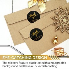 500 Pcs 2 Inch Thank You for Supporting My Small Business 2 Inch, Black 1