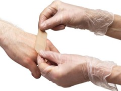 CARE PLUS Vinyl Gloves Clear Medium Size 200 Count | Heavy Duty, NonSterile, …