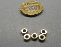 18-8 Stainless Hex Nut RH, 3-56 x 3/16″ W x 1/16 H, 300 pcs