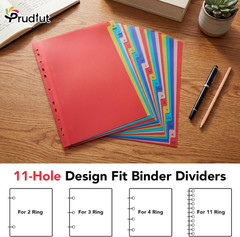 21 Tab A-Z Alphabet Binder Dividers Letter Size Plastic 2 3 4 11 Ring