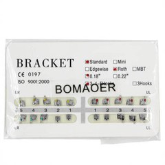 20pcs/set Dental Orthodontic Mental Bracket Brace Standard Roth 018 345hooks