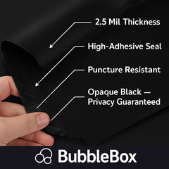 Black Poly Mailers Self Seal Shipping Bags Mailing Envelopes Bulk Choose Size