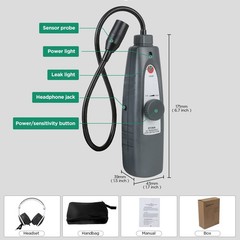Ultrasonic Leak Detector 40KHz±2KHz Air Leak Detector Sensitivity Adjustable …