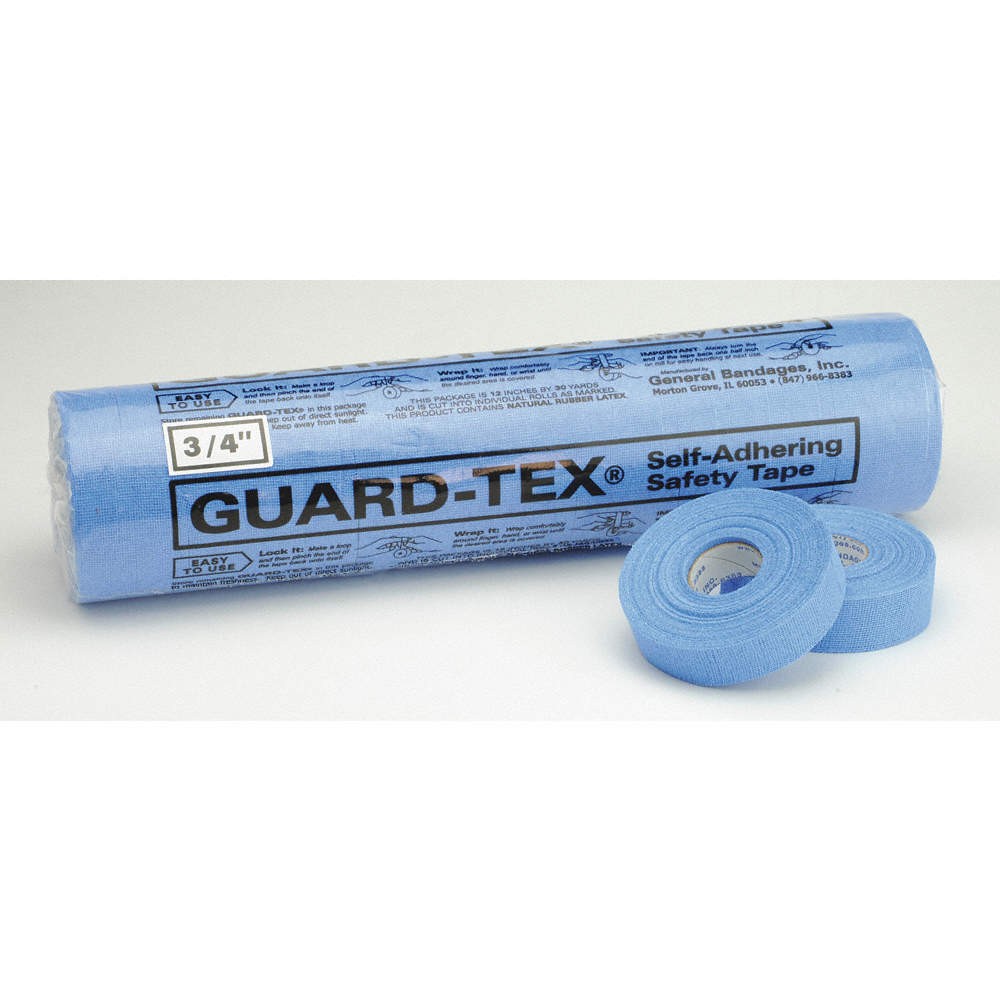 GUARD-TEX 41408-34 First Aid Tape,30yd,3/4″W,Blue,PK16 8DUR1