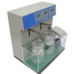 Precision Dual Unit Tablet Disintegration Tester 2 Baskets Digital Control ±0.3℃