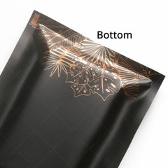 Multi-size Matte Black Foil Mylar Flat Zip Lock Pouch Bag w/ Printing&Tear Notch