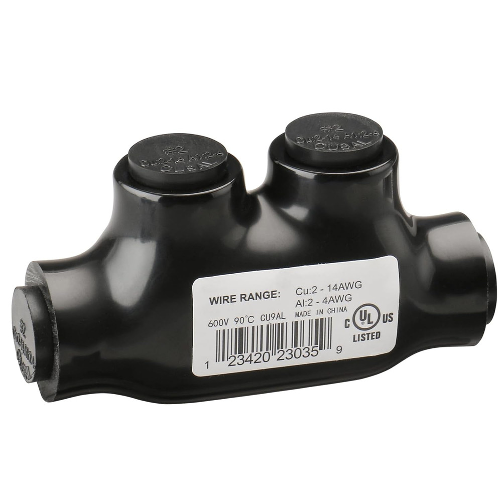 QMS-D2-1 Insulated Inline Splice Connector 14 AWG 600V Rated 5/32″ Hex 1Pack