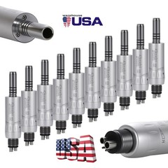 1-10* Dental Low Speed Air Motor Handpiece E-type 4 Holes Micromotor Inner Water