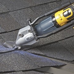 Malco TurboShear Asphalt Shingle Cutter Drill Attachment with Case
