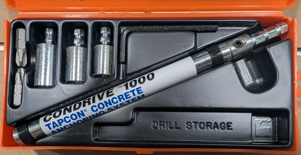 Ramset/Red Head Condrive 1000 Tapcon Concrete Anchoring System ITW