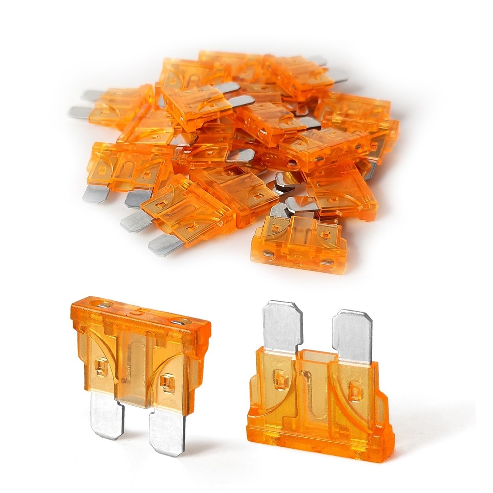 20Pcs 5 Amp Standard Car Fuses, Automotive Replacement Fuses Orange-5A