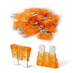 20Pcs 5 Amp Standard Car Fuses, Automotive Replacement Fuses Orange-5A
