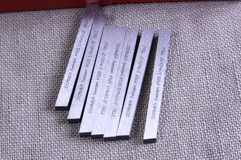 7 pcs NOS Dormer Sweden 1/4” X 1/4” X 2-1/2” HSS Tool Bit Lathe Cutter