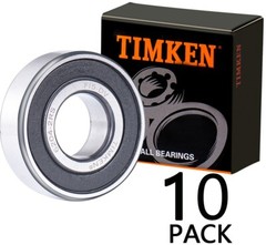 10PACK TIMKEN 6204-2RS 20X47X14MM Double Rubber Sealed Bearings 6204RS 6204RSH