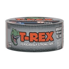 2 pack T-Rex Ferociously Strong Gunmetal Gray Duct Tape, 1.88 in. x 10 yd.