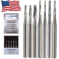 Dental Surgical Burs 25mm Carbide Bur Friction Grip FG Round For High Speed
