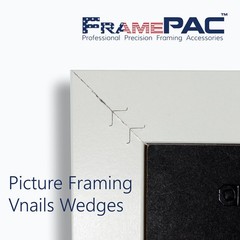FramePac V Nails for Picture Frames Hardwood 12mm (1/2 Inch) 1/2 inch [12mm]