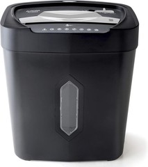 12-Sheet Crosscut Shredder Anti-Jam 5.2Gal Wastebasket Credit Card Office