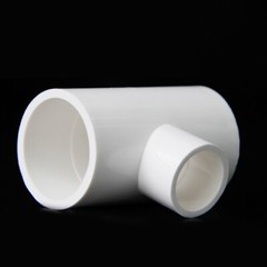 Reducing Tee Connector PVC Water Supply Pipe Fittings White/Blue/Gray All Size