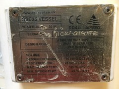 AES Seal Tank, SSE25, 25 L (6.6 gal), 316SS, #90302
