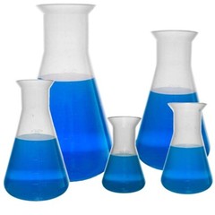 Plastic Erlenmeyer Flask Set – 5 Sizes – 50, 100, 250, 500, 1000ml, KarterSci