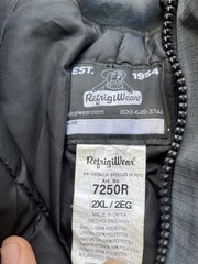 Refrigi Wear 7250R Insulated Bib Overalls Mens 2XL Gray High Visibility Safety