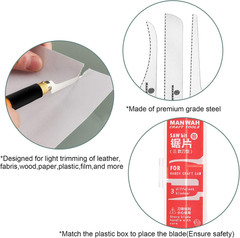 6 Pieces Hobby Saw Blades Replacement Mini Craft Blade Micro Knife Saw Blades wi