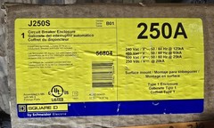 Square D J250S Circuit Breaker Nema 1 Steel Enclosure 15A-250A 31.36″x14.36″x6″