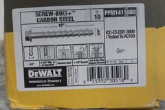 Dewalt PFM1411880 10 Pk 3/4 In Anchor Diameter 10 In Overall L Screw Anchor