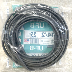 SOUTHWIRE TYPE UF-B OUTDOOR WIRE 14/2 W/GROUND-25FT-600 VOLTS-NEW