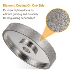 Diamond Lapidary Wheel 6 Inch x 1 Inch Arbor Hole 80 Grit Grinding Wheels
