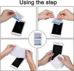 Pre-Moistened Lens Wipes ALIBEISS Screen for 100 Count (Pack of 1)