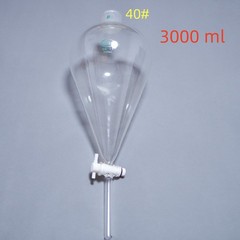 lab glass separatory funnel 2000 ml, 1000 ml, 500 ml, 250 ml, telfon stopcock