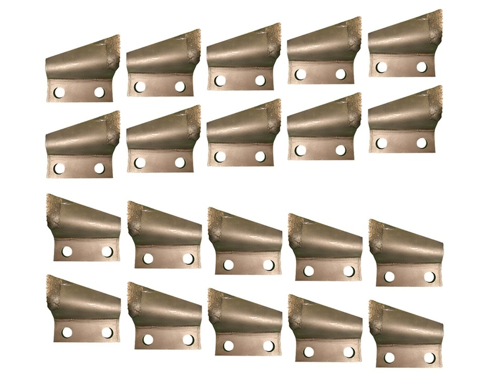 10 RH & 10 LH Carbide Trenching Teeth- B135910, B135911, 3″ Centers on Bolt Hole
