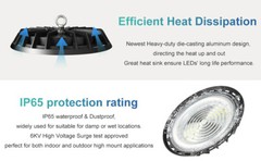 500W UFO Led High Bay Light Commercial Industrial Factory Warehouse Light 5000K