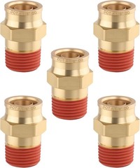 5PCS Air Brake Quick Push to Connect Fittings, 5/8″ Tube OD X 1/2″ NPT Thread Ai