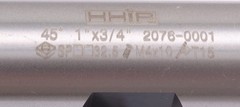 45 DEGREE 1″ X 3/4 SHANK 2-INSERT INDEXABLE CHAMERING END MILL (2076-0001)