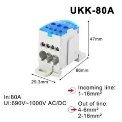 Din Cable Connectors Junction Box 1 Multiple Outdoor Distribution UKK80A Tools