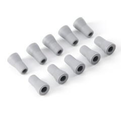 10 Pcs Dental Saliva Ejector Weak Suction Rubber Snap Tip Adapter
