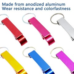 Litoexpe 16Pcs Colorful Beer Bottle Openers Premium Metal Keychain