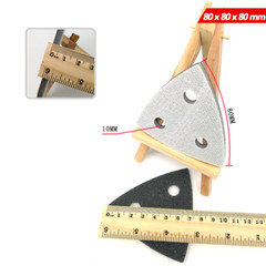 3 Hole 80mm Hook & Loop Mouse Sanding Discs Polishing Sponges Detail Sandpaper △