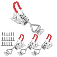 4 PCS 4001 Toggle Latch Clamp with Lock Hole, 304 Stainless Steel Draw Latche…