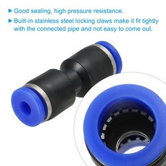 10Pack 1/8 Inches Push to Connect Fitting Quick Release Pneumatic Connectors