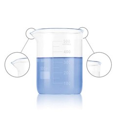 6 Pack Glass Lab Pyrex Beaker Set Measuring Cup 50/100/250/500/1000 ML