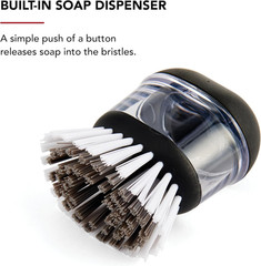 Kitchenaid Soap Dispensing Palm Brush with Built in Easy to Fill Soap Dispenser,