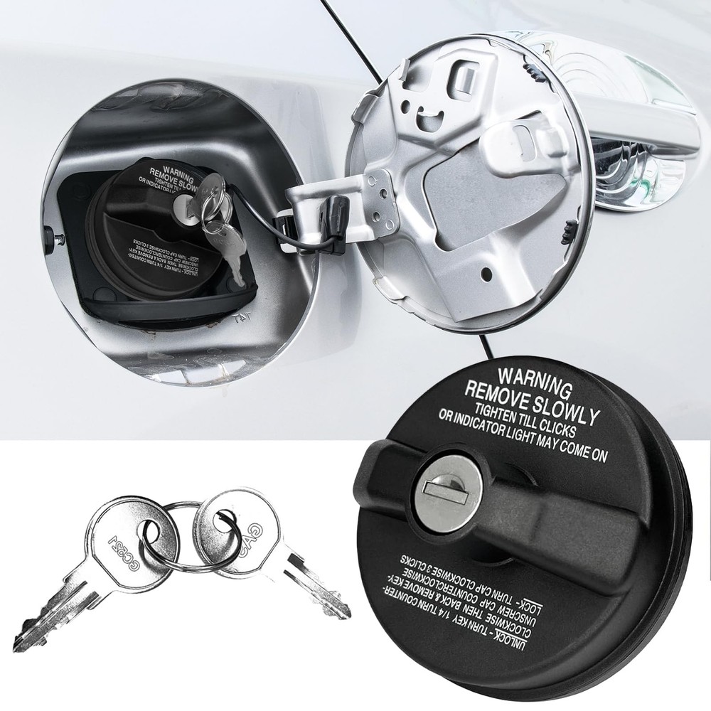 Locking Gas Cap with Key, Gas Cap Lock Compatible with Toyota 4Runner Tacoma …