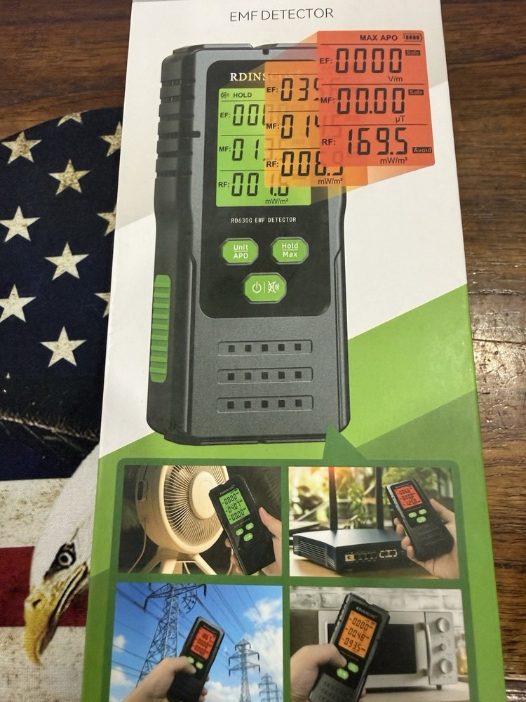 RDINSCOS EMF Detector RD 630C All 3 Types of Electromagnetic Radiation Field