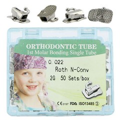 Dental Orthodontic Buccal Tube 1st/2nd Molar Single Bondable Roth/MBT 022/018