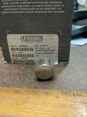 Unbrako - ½” Dryseal Stainless Steel Pressure Plug – P/N: 5010832 (NOS)