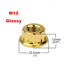 Titanium Nuts Flange Lock Nut for Bike Motorcycl Car Fasteners M5/M6/M8/M10/M12
